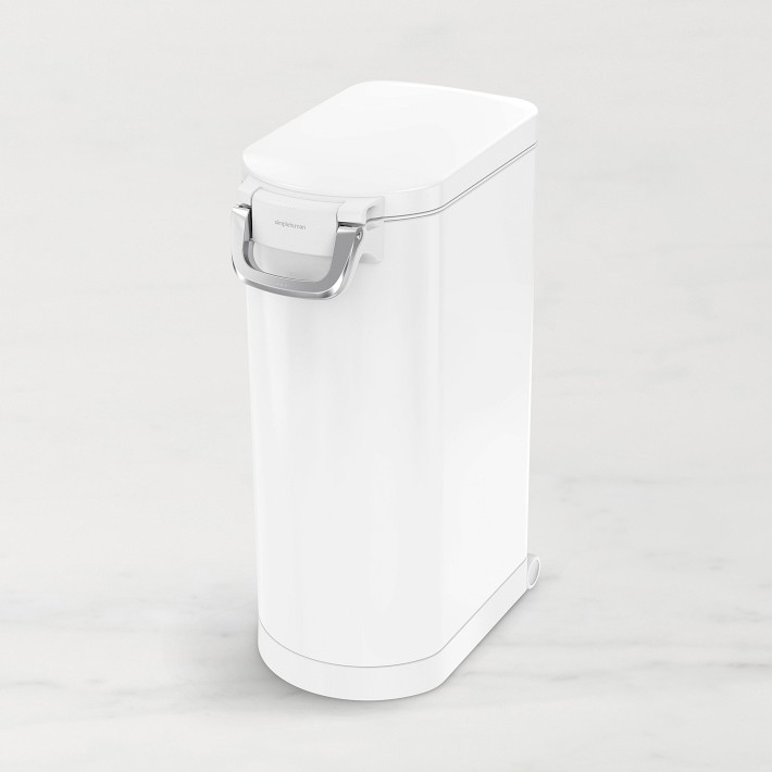 simplehuman™ X-Large Pet Food Can White Steel
