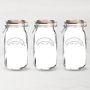 Kilner Round Clip Top Jar, 68 oz, Set of 3