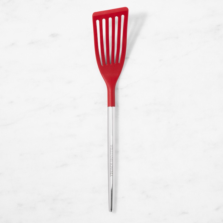 Williams Sonoma Stainless-Steel Silicone Fish Turner, Red