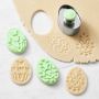 Easter Egg Stamp Cookie Cutters, Set of 3