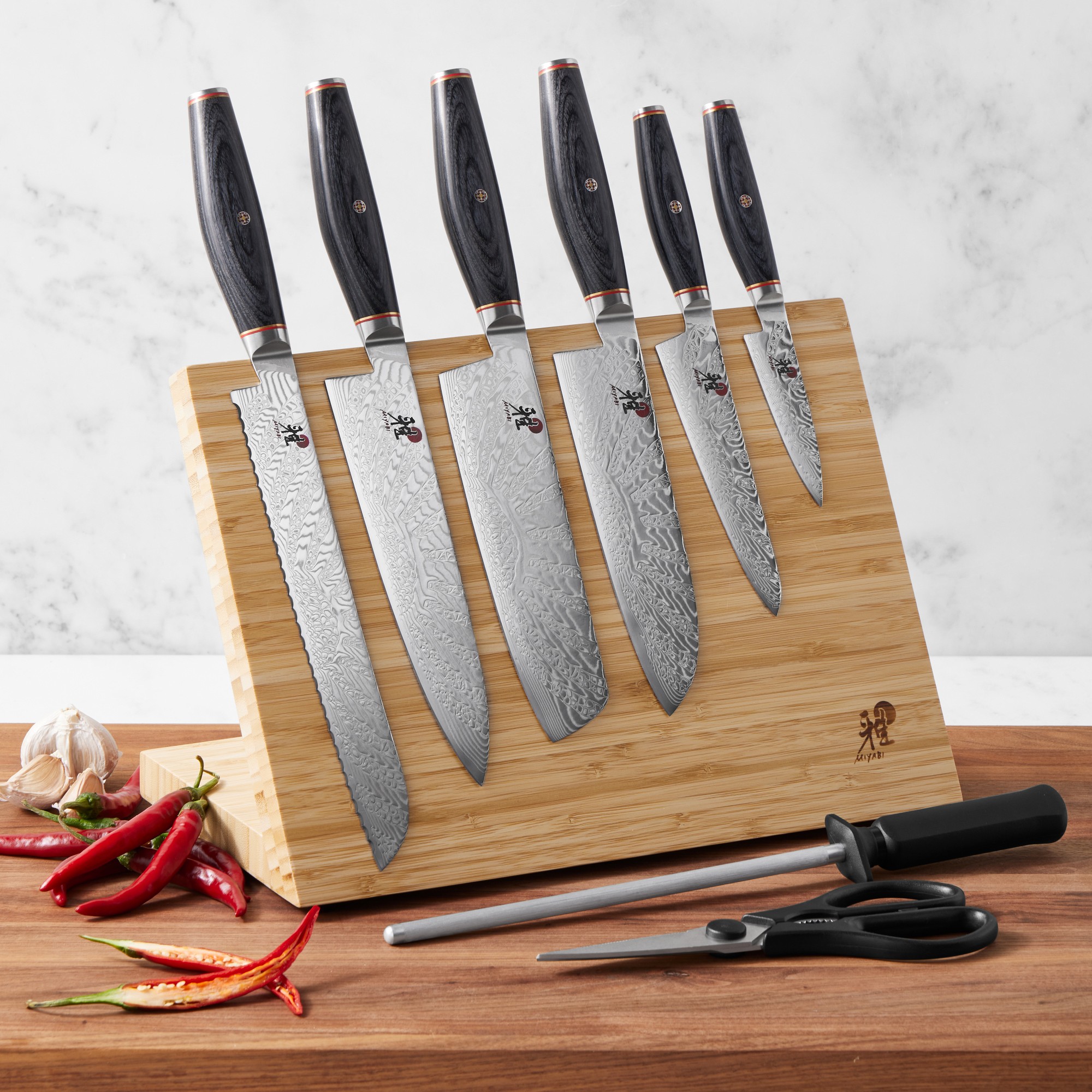 Miyabi Tenmei Easel Knives, Set of 9