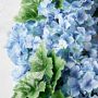 UV Protected Faux Blue Hydrangea Wreath, 27&quot;