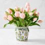 Real Touch Faux Pink Tulip Bouquet