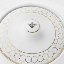 Williams Sonoma Honeycomb Porcelain Canister