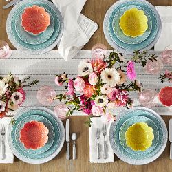 Bordallo Pinheiro Flora Salad Plates, Set of 4