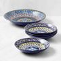 Sicily Ceramic Pasta Bowl Set with Serve Bowl