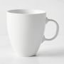 Pillivuyt Coupe Porcelain Mugs, Set of 4, White