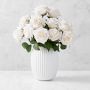 Jeff Leatham Real Touch Playa Blanca Rose Stems, Set of 12