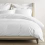 Organic 400 Thread Count Percale Duvet Cover, King/Cal King, White