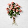 Jeff Leatham Real Touch Faux Mocha Rose Stems, set of 12