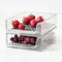 Hexa Short Mini Refrigerator Bin, set of 2