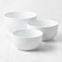 Pantry Mixing Bowls, Porcelain White, Set of 3