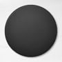 Faux Shagreen Round Placemat, Black