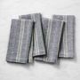 Provence Stripe Napkins, Set of 4, Navy