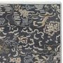 Tibetan Cloud Hand Knotted Rug Swatch, 18" X 18", Black