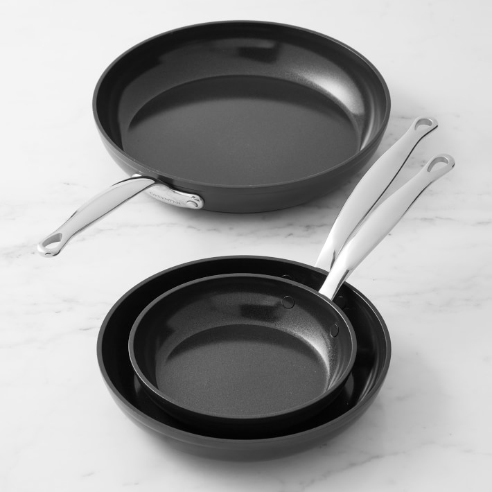 GreenPan™ Premiere Hard Anodized Ceramic Nonstick 3-Piece Fry Pan Set