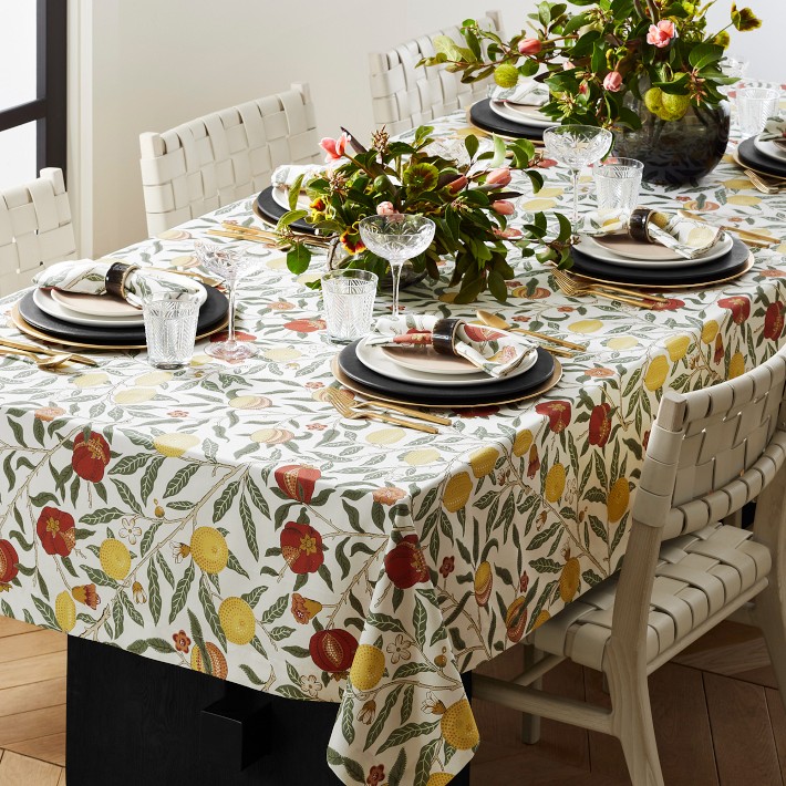 Williams Sonoma x Morris & Co. Tablecloth, 70"x108", Fruit