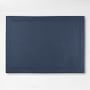 Linen Double Hemstitch Place Mats, Set of 4, Navy Blue