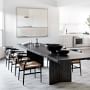 Knife Edge Extendable Dining Table &amp; Baldwin Dining Chairs