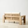Larnaca Outdoor Natural Teak Loveseat (68&quot;)