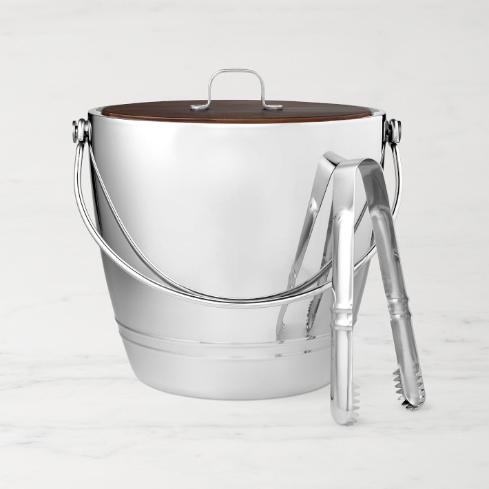 Crafthouse Round Ice Bucket with Tongs