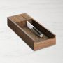 Knifedock in Drawer Single Tray, Walnut