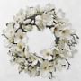 Faux Japanese Magnolia Wreath, 24"