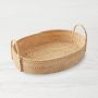 Light Woven Oval Tray