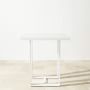 Santa Barbara Outdoor White Metal Bar Table (37.5&quot;)