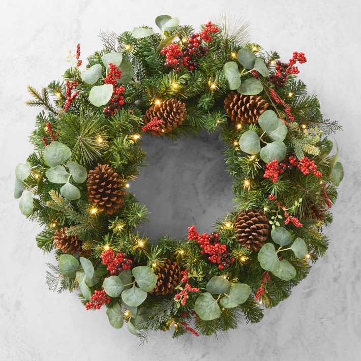 OPEN BOX: Tis the Season UV Protected Pre-Lit Faux Garland, 12'