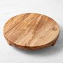 Olivewood Footed Pedestal