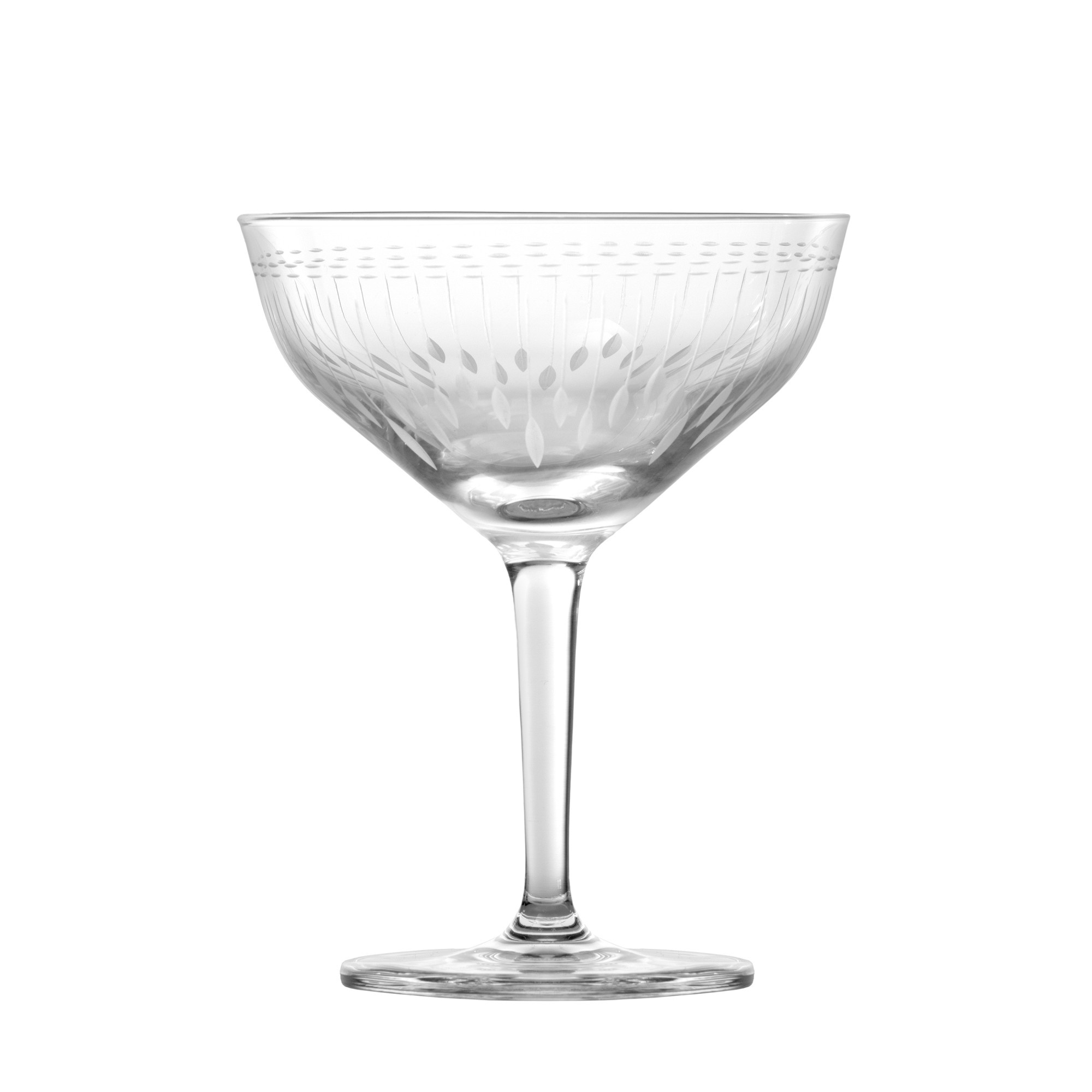 Schott Zwiesel Vanity Etched Coupe Glasses, Set of 6