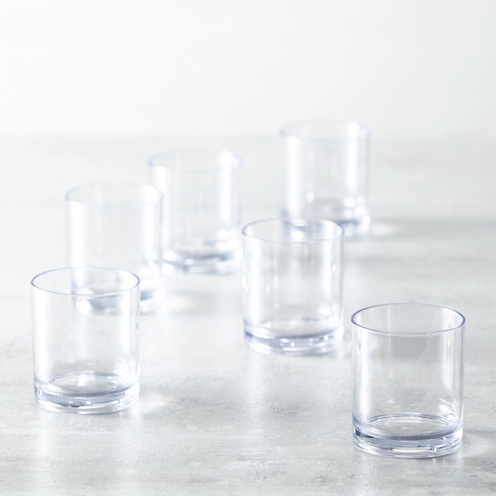Fortessa Urbo Outdoor Double Old-Fashioned Glasses, Set of 6, Clear