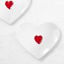 Heart Figural Appetizer Plates