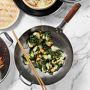 Williams Sonoma Traditional Carbon Steel Flat-Bottom Wok, 14&quot;