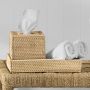 Hold Everything Rattan Tissue Box Cover