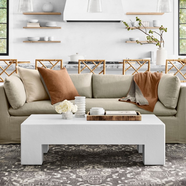 Matte White Square Coffee Table (48&quot;)