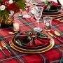 Classic Tartan Plaid Round Tablecloth