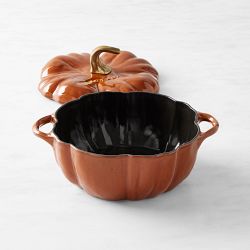 Staub Enameled Cast Iron Pumpkin Cocotte