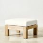 Larnaca Outdoor Natural Teak Ottoman