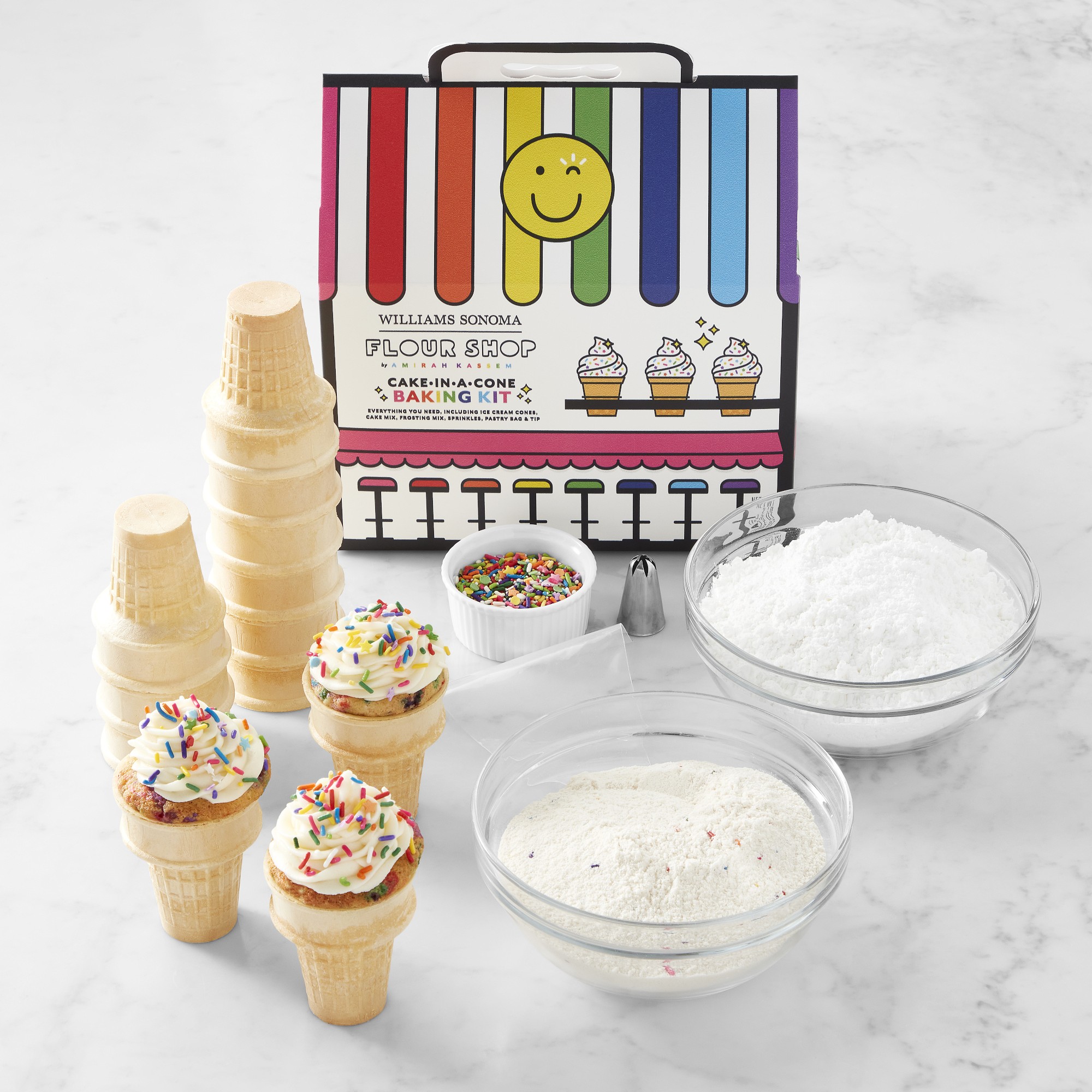 Flour Shop x Williams Sonoma Ice Cream Cone Cake Kit