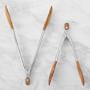 Williams Sonoma Tongs Set of 2, 9-Inch and 12-Inch, Olivewood