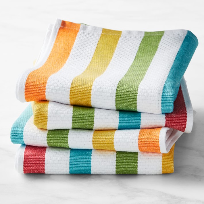 Rainbow Stripe Towels, 20" X 30", set of 4