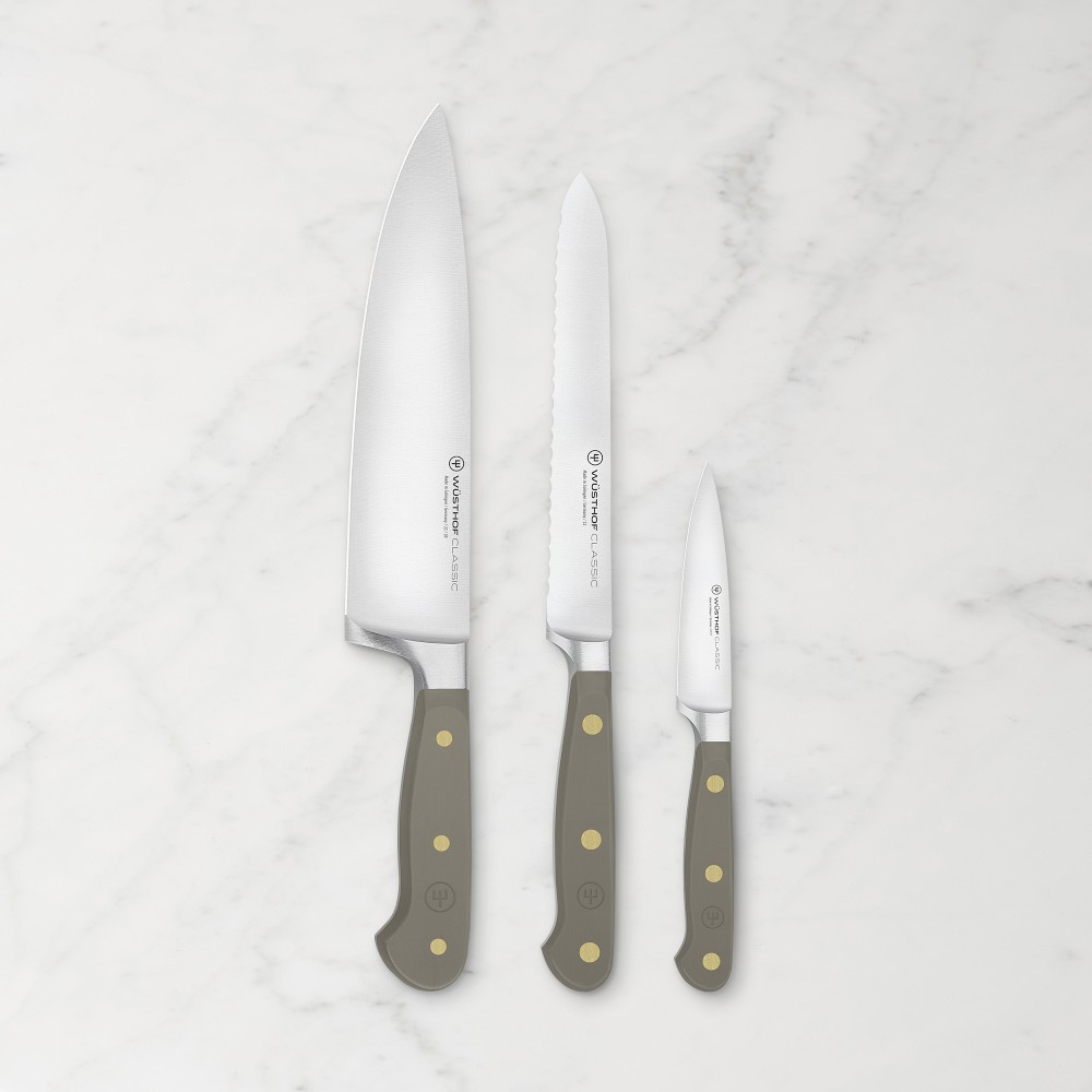 Wusthof Classic Knives, Velvet Oyster, Set of 3