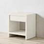 Faux Bone 1-Drawer Nightstand, Ivory (24&quot;)