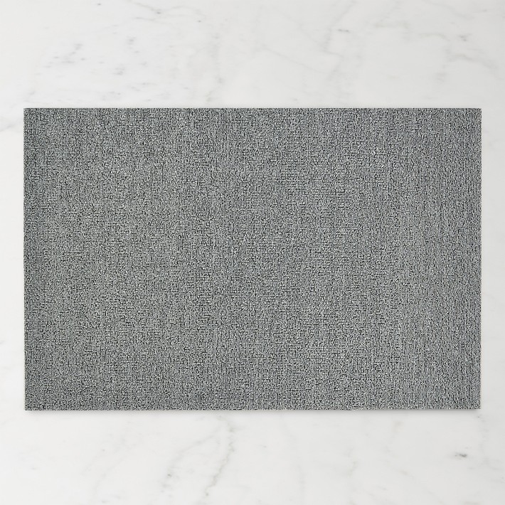 Chilewich Easy Care Heathered Shag Big Mat, Fog, 36"x60"