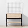 Deluxe Cedar Elevated Raised Garden with Steel Trellis, 4' x 2'