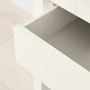 Faux Bone 1-Drawer Nightstand, Ivory (24&quot;)