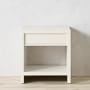 Faux Bone 1-Drawer Nightstand, Ivory (24&quot;)