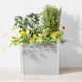 Vintage Galvanized Raised Planter, 22" x 18"
